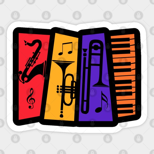 Jazz Instruments Sticker by Sham